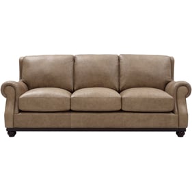 Leather Italia USA Georgetowne Beige Tilton Sofa