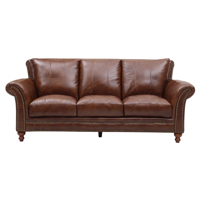 Leather Italia USA Georgetowne Brown Butler Sofa LIU-1669-2239-036618