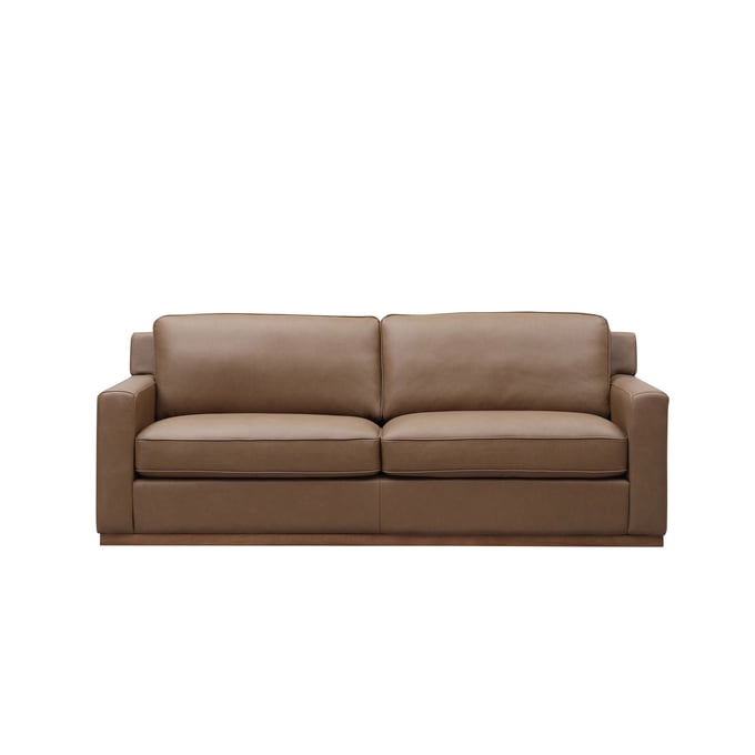 Leather Italia USA Georgetowne Brown Mason Sofa LIU-1669-6213-031302S