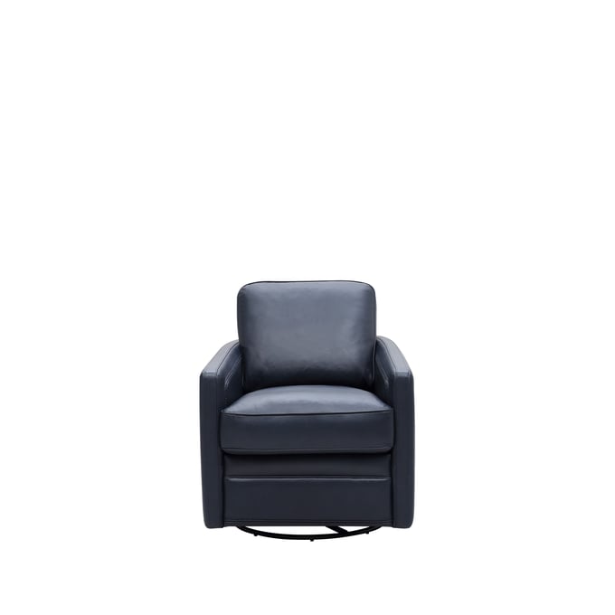 Leather Italia USA Georgetowne Blue Turner 360 Swivel Glider Chair LIU-1669-6773S-017469S