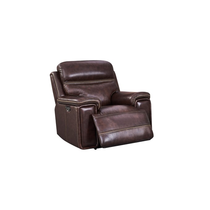 Leather Italia USA Georgetowne Brown Fresno Chair LIU-1669-EH2394-011004LV