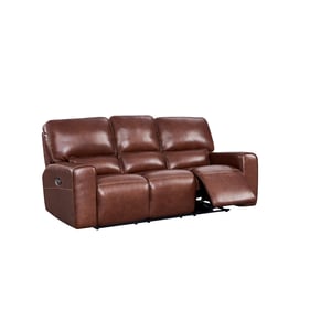 Leather Italia USA Georgetowne Brown Broadway Sofa