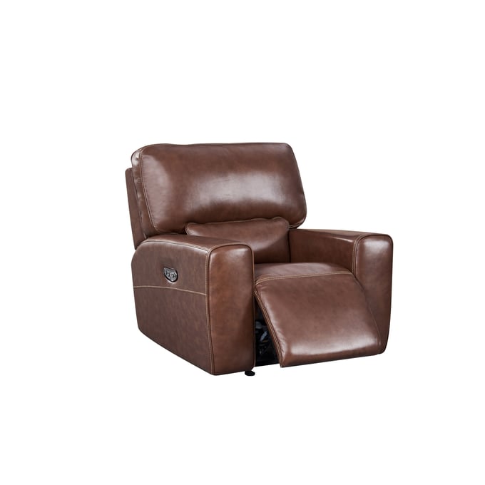 Leather Italia USA Georgetowne Brown Broadway Glider Recliner LIU-1669-EH9049G-018540LV