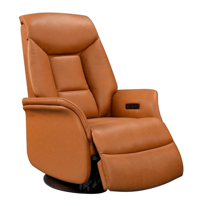 Leather Italia USA Royce Camel Victor Swivel Glider Chair LIU-1712-E1134G-011501LV