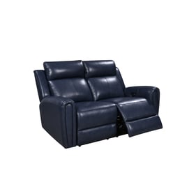 Leather Italia USA Royce Blue Loveseat