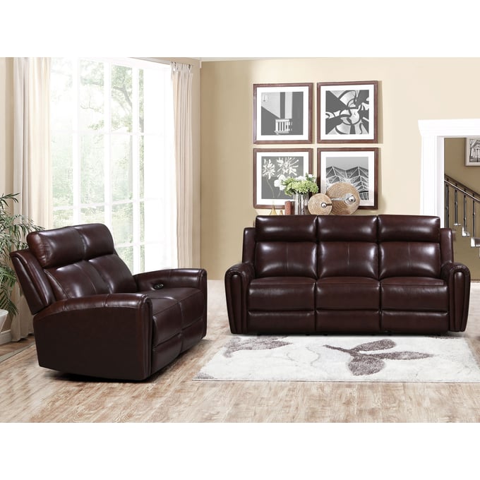 Leather Italia USA Royce Brown 2pc Living Room Set LIU-1712-E3215-037378LV-LR-S2