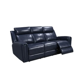 Leather Italia USA Royce Blue Sofa