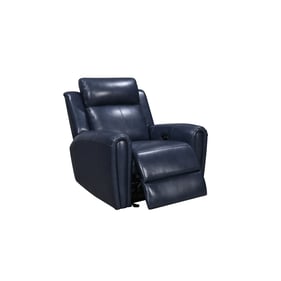 Leather Italia USA Royce Blue Glider Recliner