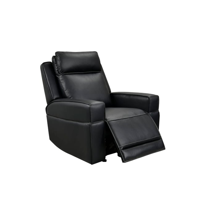 Leather Italia USA Royce Black Valley Glider Chair LIU-1712-EHG5153G-018034LV