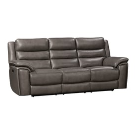 Leather Italia USA Royce Grey Destin Sofa