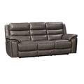 EHZ2314 DESTIN SOFA - 2P and ZG 7138LV GREY LEATHE