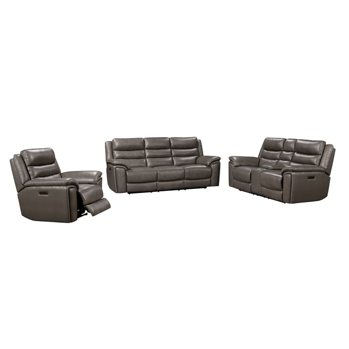 Leather Italia USA Royce Grey 3pc Living Room Set LIU-1712-EHZ2314--LR-S1