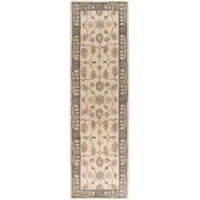 Livabliss Middleton Ivory Medium Gray Beige Handmade Rug - 96x27