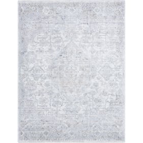 Livabliss Edmonton Light Gray Cream Tan Black Machine Woven Rug - 108X79