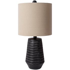 Livabliss Leipzig Black Beige White Accent Table Lamp