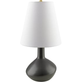 Livabliss Magico Gray White Metallic Brass Accent Table Lamp