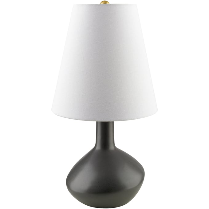 Livabliss Magico Gray White Metallic Brass Accent Table Lamp MGC-001