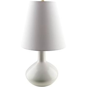 Livabliss Magico White Wheat Metallic Brass Accent Table Lamp