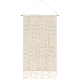 Livabliss Amare Ivory Cream Taupe Wall Hanging