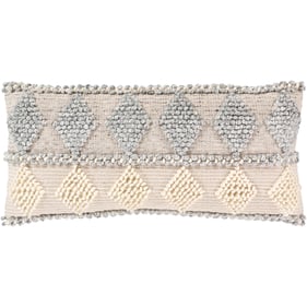 Livabliss Anders Slate Cream Light Beige Poly Accent Pillow - 14x32