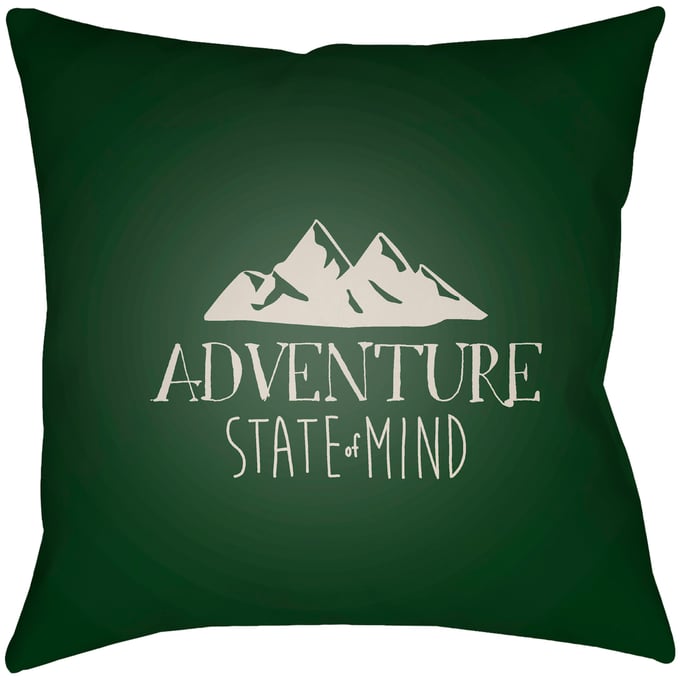 Livabliss Adventure III Green Accent Pillow Cover - 18x18 ADV006-1818