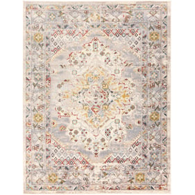 Livabliss Ankara Taupe Gray Charcoal Cream Mustard Rust Machine Woven Rug -...