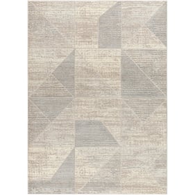 Livabliss Alder Taupe Tan Ivory Cream Light Slate Gray Machine Woven Rug - ...