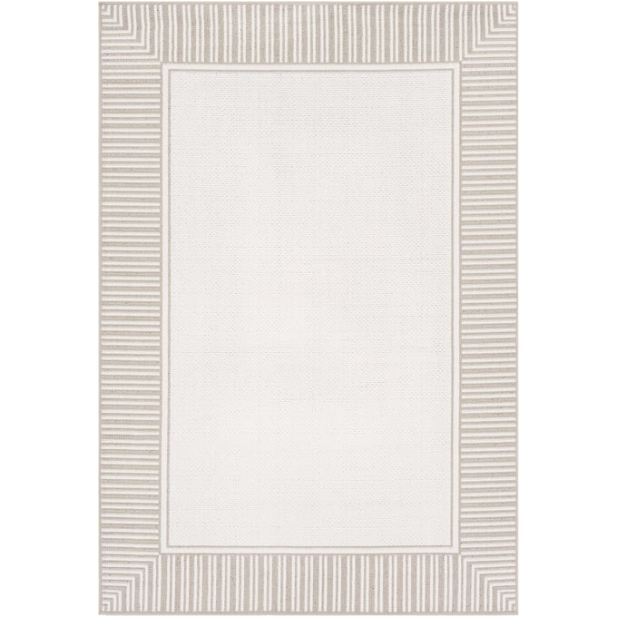 Livabliss Alfresco White Taupe Machine Woven Rug - 154x106 ALF9681-89129