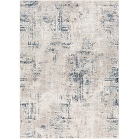 Livabliss Allegro Sky Blue Gray Tan Ivory Machine Woven Rug - 84x63