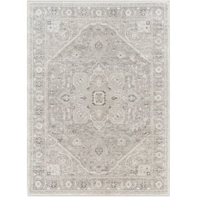 Livabliss Allegro Light Beige Ivory Gray Tan Machine Woven Rug - 144x110