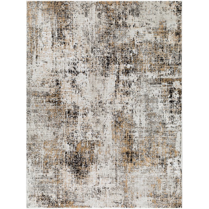 Livabliss Allegro Light Beige Tan Charcoal Ivory Mustard Machine Woven Rug - 144x110 ALG2355-9212