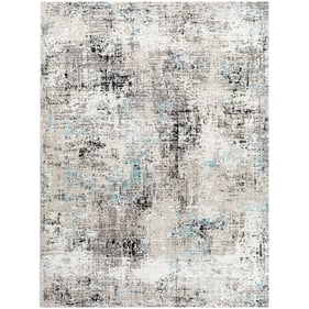 Livabliss Allegro Tan Ivory Light Beige Charcoal Blue Machine Woven Rug - 1...