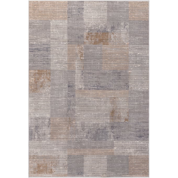 Livabliss Alamo Charcoal Tan Off White Plum Dusty Pink Navy Machine Woven Rug - 120x94 ALO2301-71010