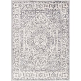 Livabliss Alamo Off White Gray Charcoal Machine Woven Rug - 120x94