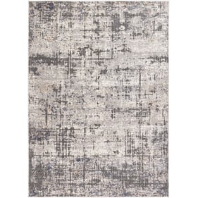 Livabliss Alamo Gray Off White Charcoal Black Tan Machine Woven Rug - 120x9...