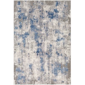 Livabliss Alamo Gray Off White Charcoal Navy Black Machine Woven Rug - 84x6...