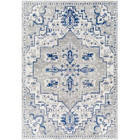 Livabliss Alamo Off White Charcoal Gray Navy Machine Woven Rug - 120x94