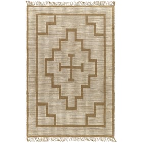 Livabliss Alex Khaki Ash Camel Brick Handmade Rug - 45x27