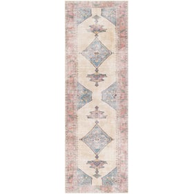 Livabliss Amelie Tan Light Gray Wheat Light Blue Orange Machine Woven Rug -...