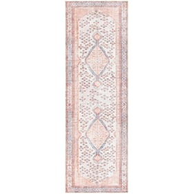 Livabliss Amelie Blush Light Gray Aqua Coral Brown Black Machine Woven Rug ...