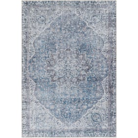 Livabliss Amelie Dark Blue Medium Gray Machine Woven Rug - 144x106