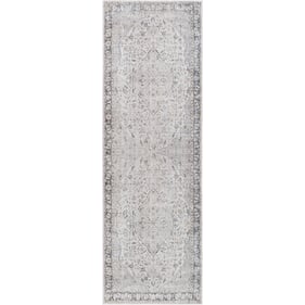 Livabliss Amelie Ivory Taupe Black Tan Navy Cream Machine Woven Rug - 94x31