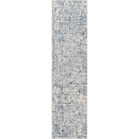 Livabliss Amore Slate Ivory Dark Blue Beige Deep Teal Machine Woven Rug - 1...