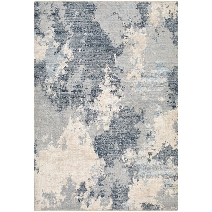 Livabliss Amore Deep Teal Navy Ivory Dark Blue Slate Runner Machine Woven Rug - 94x31 AMO2340-268