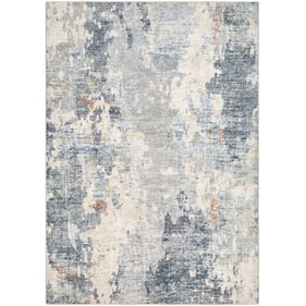 Livabliss Amore Deep Teal Navy Ivory Dark Blue Slate Machine Woven Rug - 15...