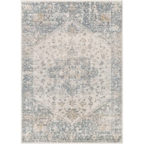 Livabliss Alpharetta Cream Light Beige Medium Gray Blue Machine Woven Rug -...