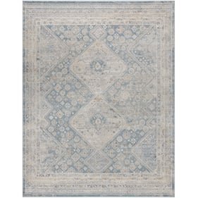 Livabliss Alpharetta Light Beige Cream Blue Machine Woven Rug - 120x94