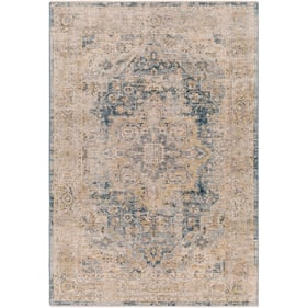 Livabliss Aspendos Ivory Tan Teal Black Light Gray Machine Woven Rug - 47x3...