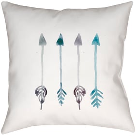 Livabliss Arrows Off White Light Silver Accent Pillow Cover - 18x18