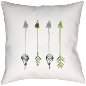 Livabliss Arrows Off White Pale Light Silver Slate Accent Pillow Cover - 20...